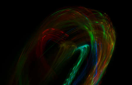 Abstract light and colorful blur background on black background with copy spaceの写真素材