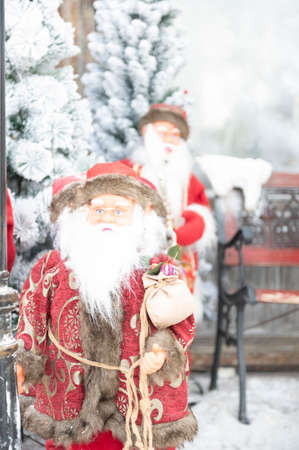 Santa Plush Toy Santa Traditional Winter Holiday Celebrationの写真素材