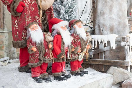 Santa Plush Toy Santa Traditional Winter Holiday Celebrationの写真素材