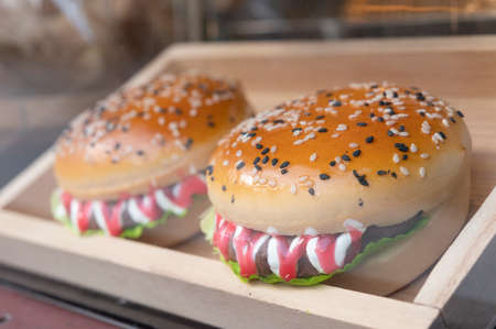 hamburger invent food and drink concept