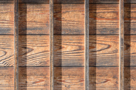 Vintage brown planks, wood texture for home wall design.の写真素材
