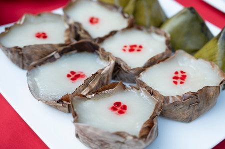 Chinese New Year snacks A collection of auspicious desserts on New Year's Dayの写真素材