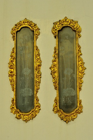 windows of buddhaの写真素材