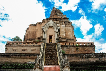 wat jediluang templeの写真素材