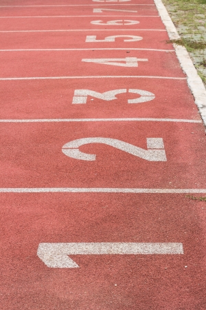 Track in the Stadium Mae Fah Luang University Thailandの写真素材