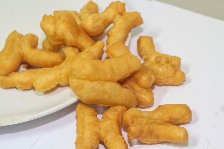 Deep-fried dough stick Thai foods の写真素材