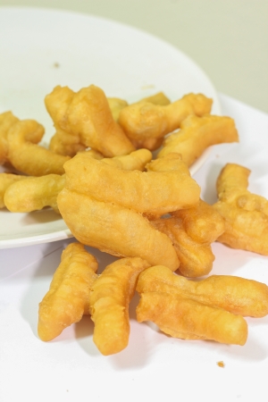 Deep-fried dough stick Thai foods の写真素材