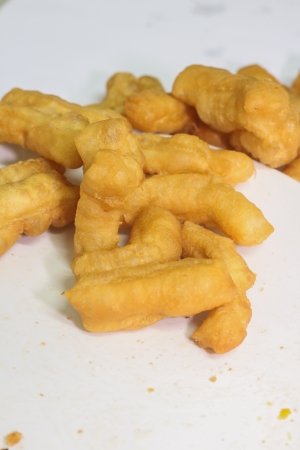 Deep-fried dough stick Thai foods の写真素材