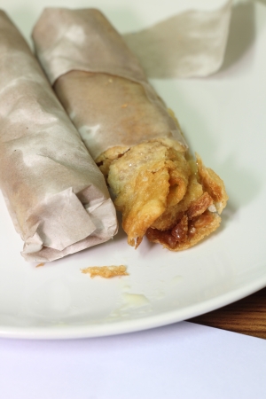 Roti thai foods kind of Indian food made of flour in Thailandの写真素材