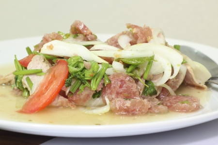 Thai Yum pork saladの写真素材