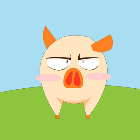 Pigs are angryのイラスト素材