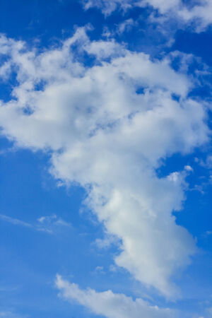 Blue sky with cloud in the ocean at Sa Mui , Thailand の写真素材