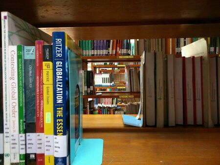 Shelf book in Libraryの素材