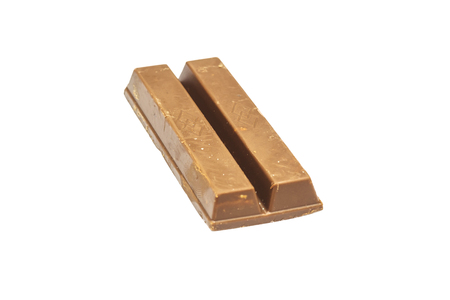 Wafer chocolate isolate on white backgroundの写真素材