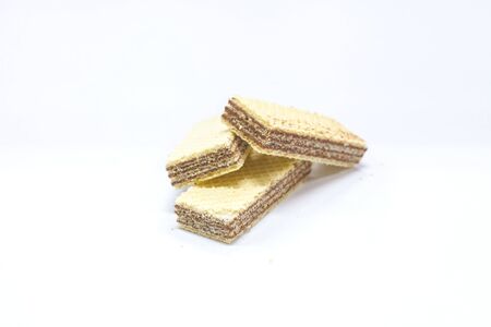 Wafers with chocolateの写真素材