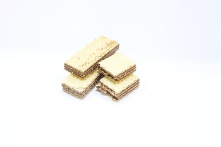 Wafers with chocolateの写真素材