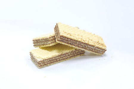 Wafers with chocolateの写真素材