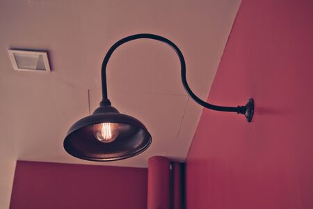 Vintage lamp dark filterの写真素材