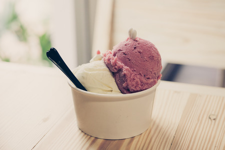 Ice cream vintage filterの写真素材