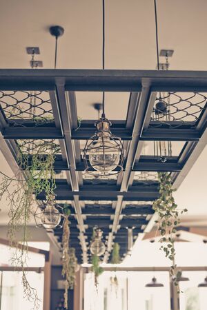 Vintage lamp dark filterの写真素材