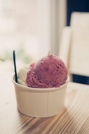 Ice cream vintage filterの写真素材