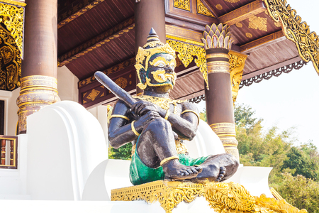 Buddhist art Stone ane Wood carvingsの写真素材