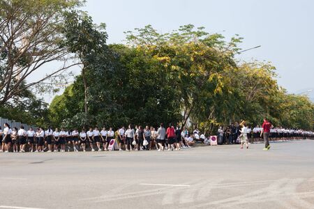 CHIANG-RAI THAILAND-FEB 14:Graduate successfully graduated from the University on February 14,2017 at Mae Fah Luang University in Chiang Rai Thailandのeditorial素材