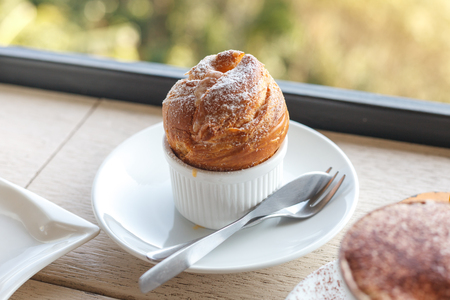 vanilla pastry creamの写真素材