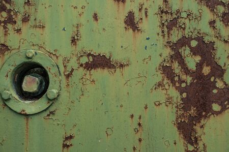 Rusty and battered metal backgroundの写真素材