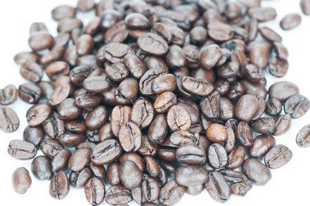coffee beans isolated on white background