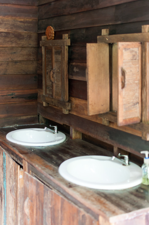 bathroom gallery at nan in thailandの写真素材