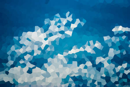 blue sky with cloud  illustrationの写真素材