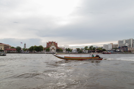 Wat Rakang Kositaram Bangkok, Thailandの写真素材