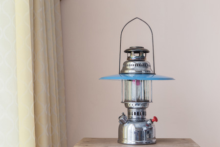 Antique Hurricane Lamps for show.の写真素材