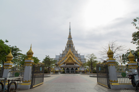 Wat Sothonwararam Temple with cloud.の写真素材