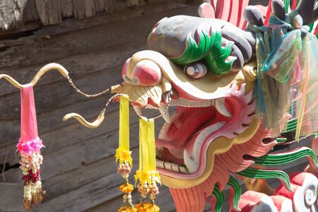 Chinese style dragon statueの写真素材