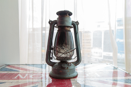 Oil lantern with clipping pathの写真素材