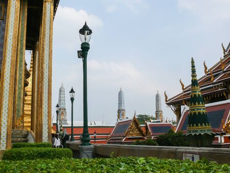 classic  Lamp of wat phra kaewの写真素材