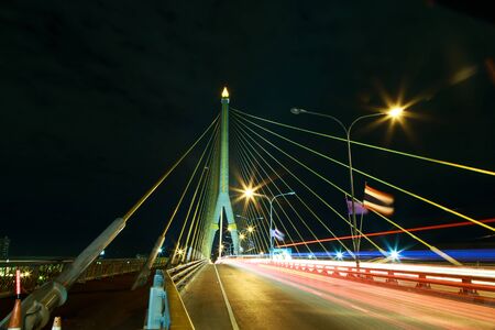 Rama8 bridge in Thailandの写真素材