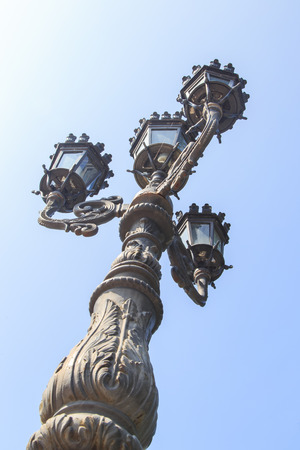 street lamp at the gardensの写真素材