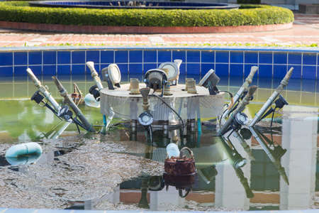 Detail  fountain in  Parkの写真素材
