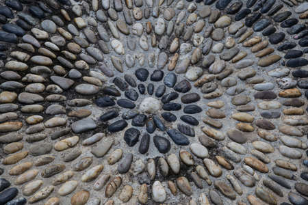 Stone road background in the park.の写真素材