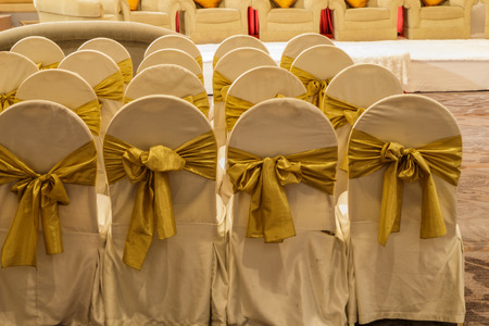 Corporate events or wedding table arrangementの写真素材