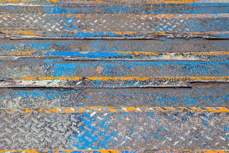 close up rusty iron stairs stepの写真素材
