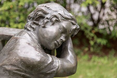 Child image at garden in Vachirabenjatas Park (Rot Fai Park) Thailandの写真素材
