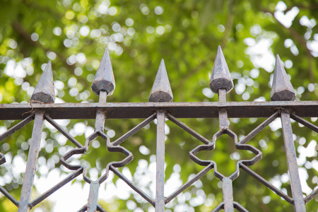 Old metal fence