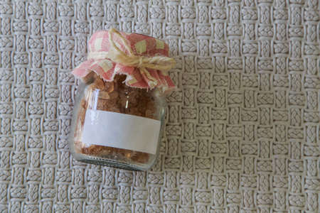 Wedding gift at an outdoor wedding partyの写真素材