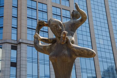 Sculpture at benchasiri park, bangkokの写真素材