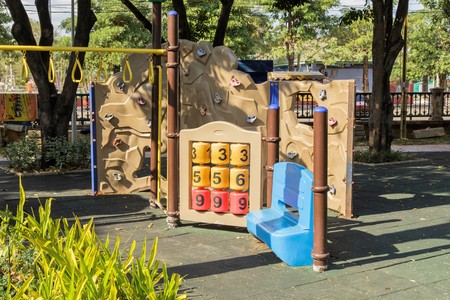 Playground equipment in the park