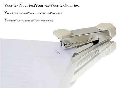 The staples and the paperの写真素材